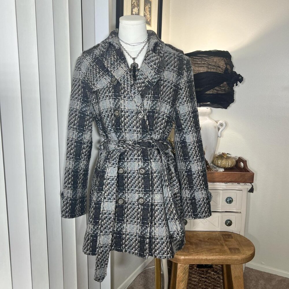 Y2k DKNY Plaid Coat